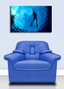 Wallity Lienzo Decorativo Iluminado con LEDs Multicolor 45x70 cm